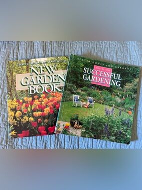 Vintage Better Homes & Gardens Gardening Book Large Paperback Set 1999 and 1987